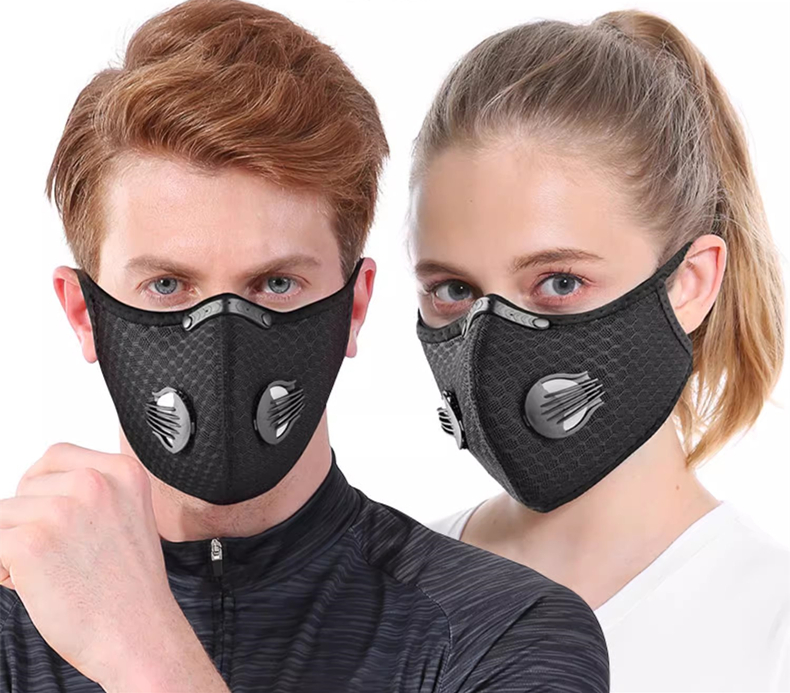 Dust Mask Construction - Maska rowerowa sportowa, wielokrotnego użytku, z