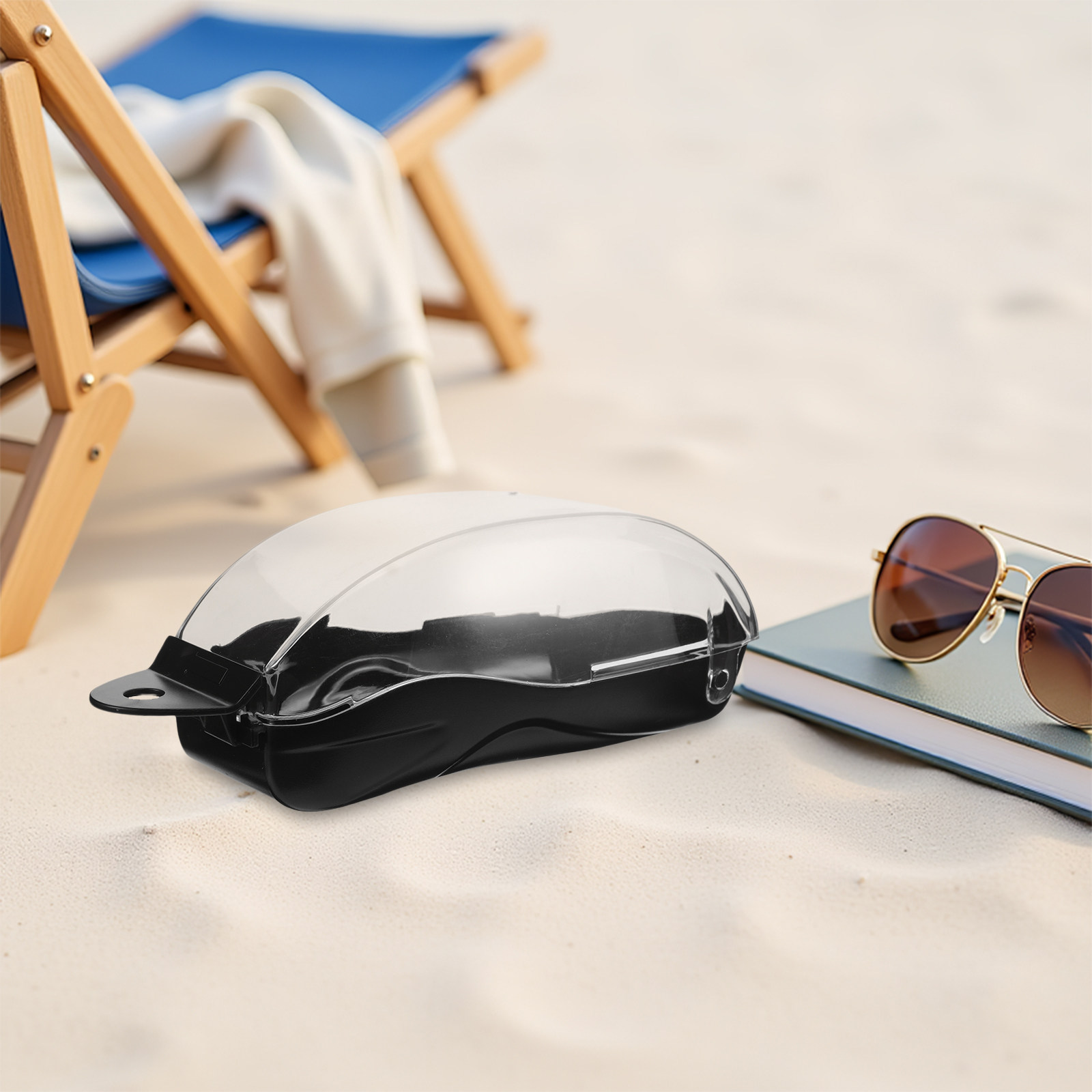 Mask Case Hard Shell - Etui na okulary pływackie z przezroczystą