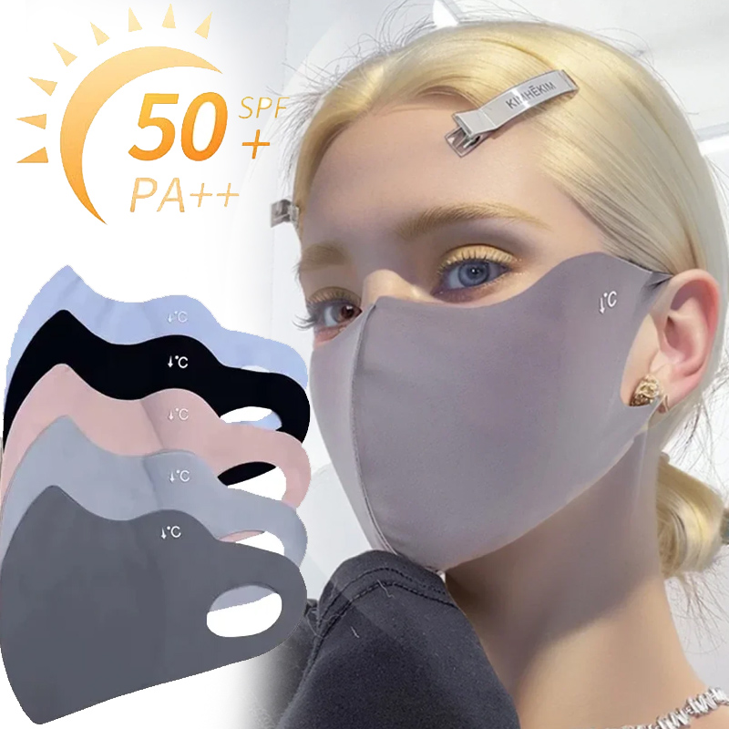 Cloth Face Mask Washable - Letnia maska przeciwsłoneczna na twarz 3D,