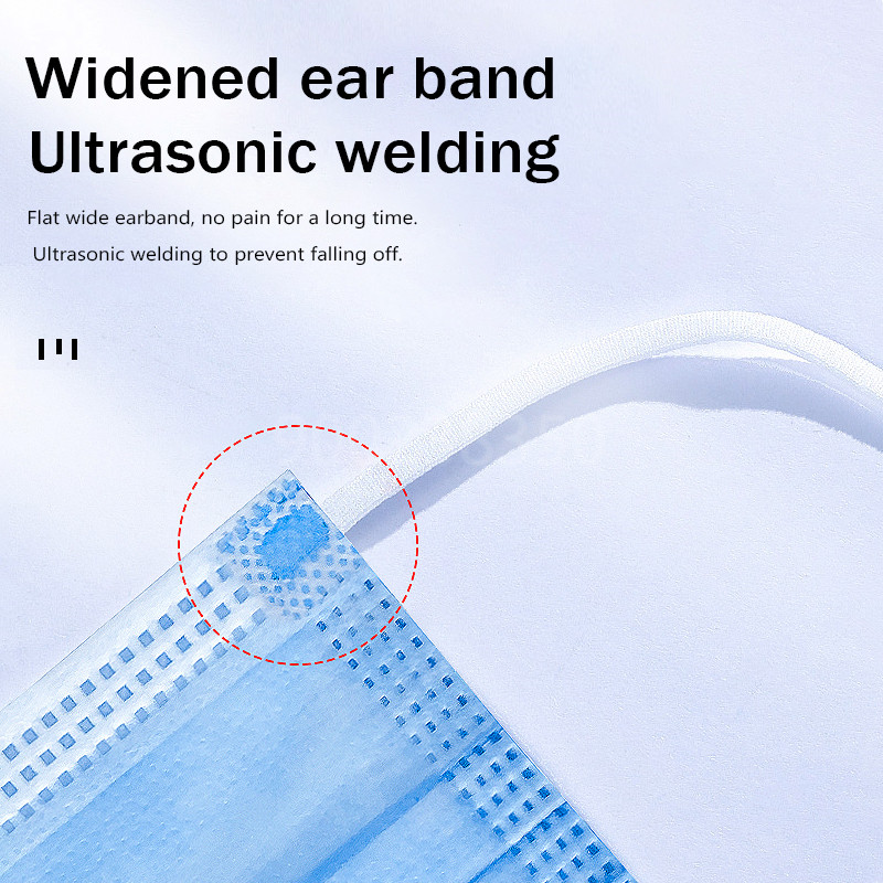 10-500 szt. Jednorazowe maski  – Disposable Mask Blue recenzja i cena